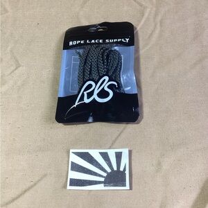 Rope Lace Supply Flat 3M Black 42 inch